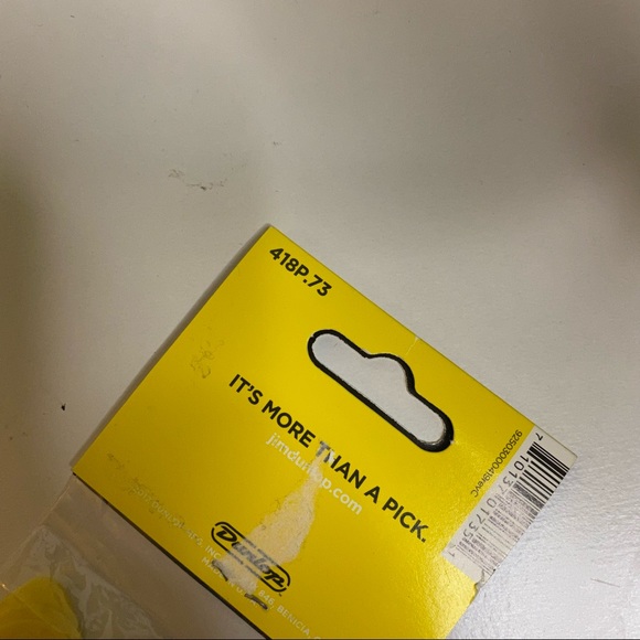 Dunlap Tortex Standard .73mm Guitar Pick Yellow, Pack of 12 New - Picture 7 of 8